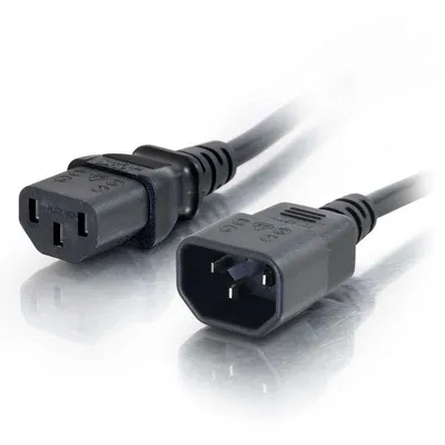 C2G Stromkabel 2 m IEC320C13 an IEC320C14 18 AWG