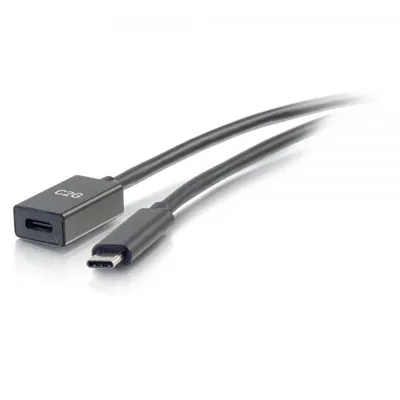 Verlängerungskabel USB-C auf C 3.1 Gen 2 C2G 90 cm Schwarz