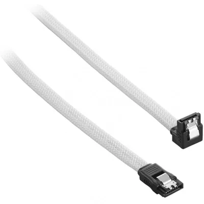 CableMod ModMesh SATA 3 Kabel, abgewinkelt, Buchse/Buchse, 60 cm, Weiß