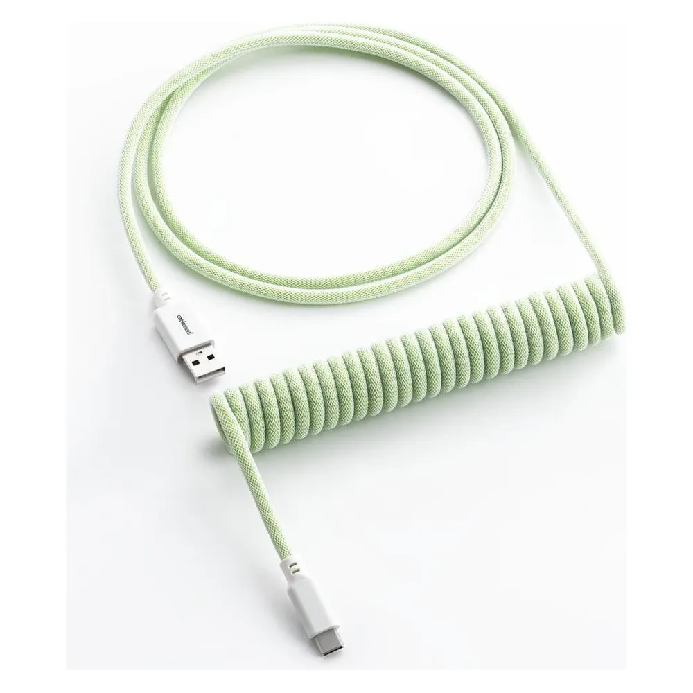 CableMod Classic Coiled Keyboard Cable USB-C zu USB Typ A, Lime Sorbet