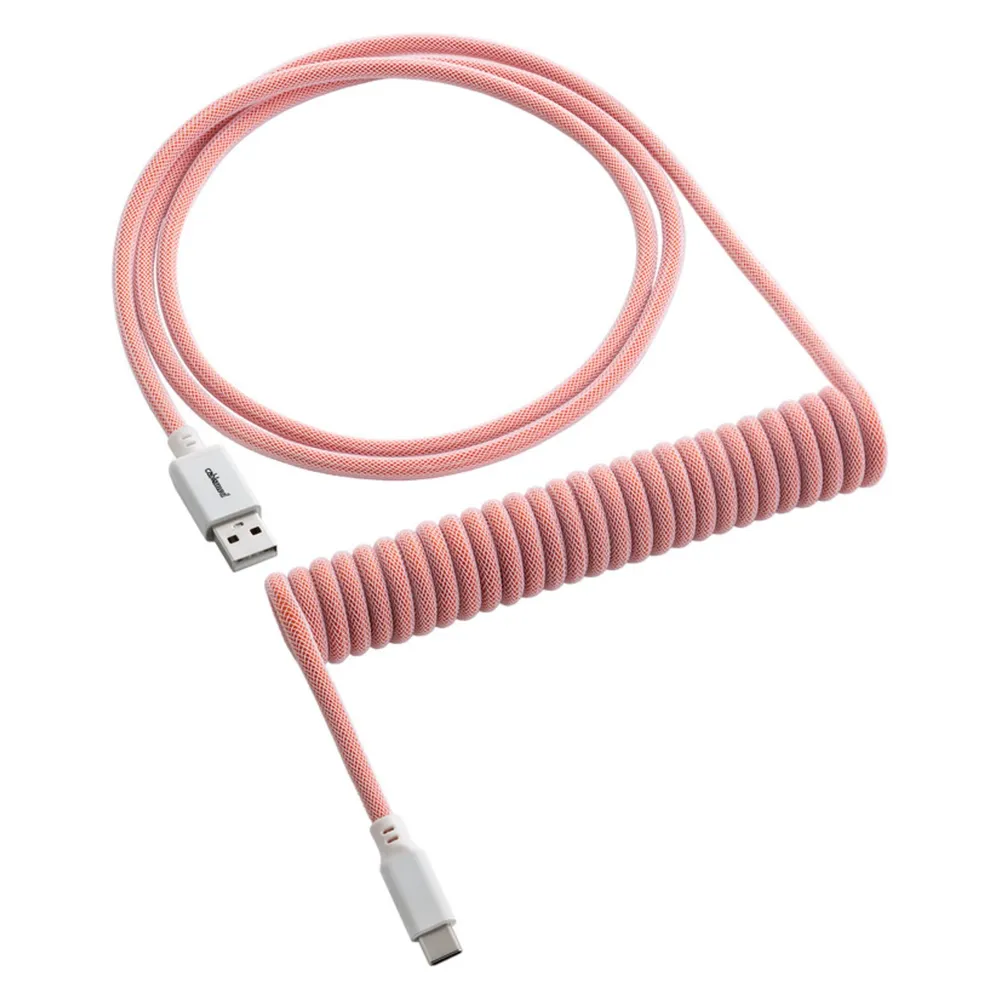 CableMod Classic Coiled Keyboard Cable USB-C zu USB Typ A, Orangesicle