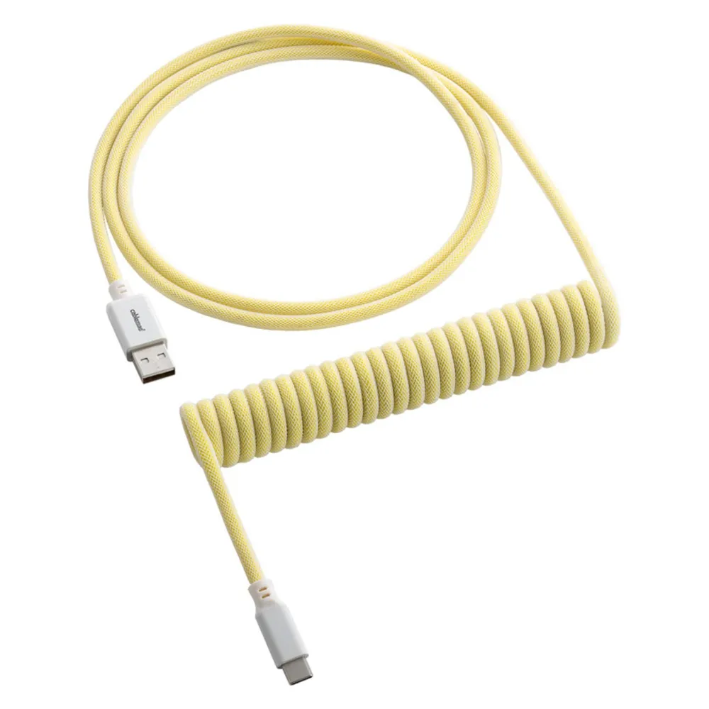 CableMod Classic Coiled Keyboard Cable USB-C zu USB Typ A, Lemon