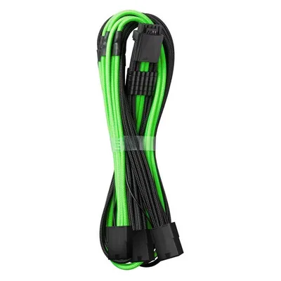 CableMod PRO ModMesh 12VHPWR auf 3x PCI-e Kabel - 45cm, schwarz/hellgrün