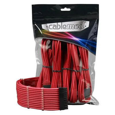 Kabelverlängerung CableMod PRO ModMesh CM-PCAB-BKIT-NKR-3PC-R Rot Kabelverlängerung CableMod PRO ModMesh CM-PCAB-BKIT-NKR-3PC-R Rot