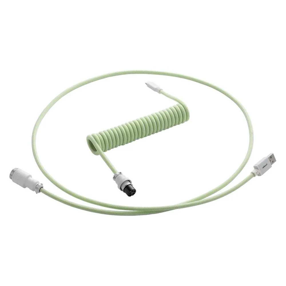 CableMod Pro Coiled Keyboard Cable USB-C zu USB Typ A, Lime Sorbet