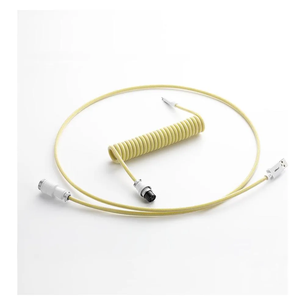 CableMod Pro Coiled Keyboard Cable USB-C zu USB Typ A, Lemon