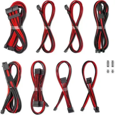Interner Kabel CableMod C-Series Pro ModMesh Rot 16-Pin zu 3x8-Pin
