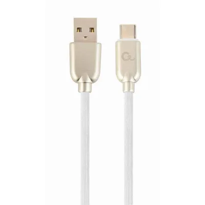 Cablexpert CC-USB2R-AMCM-2M-W USB A auf USB C, 2 m, Weiß