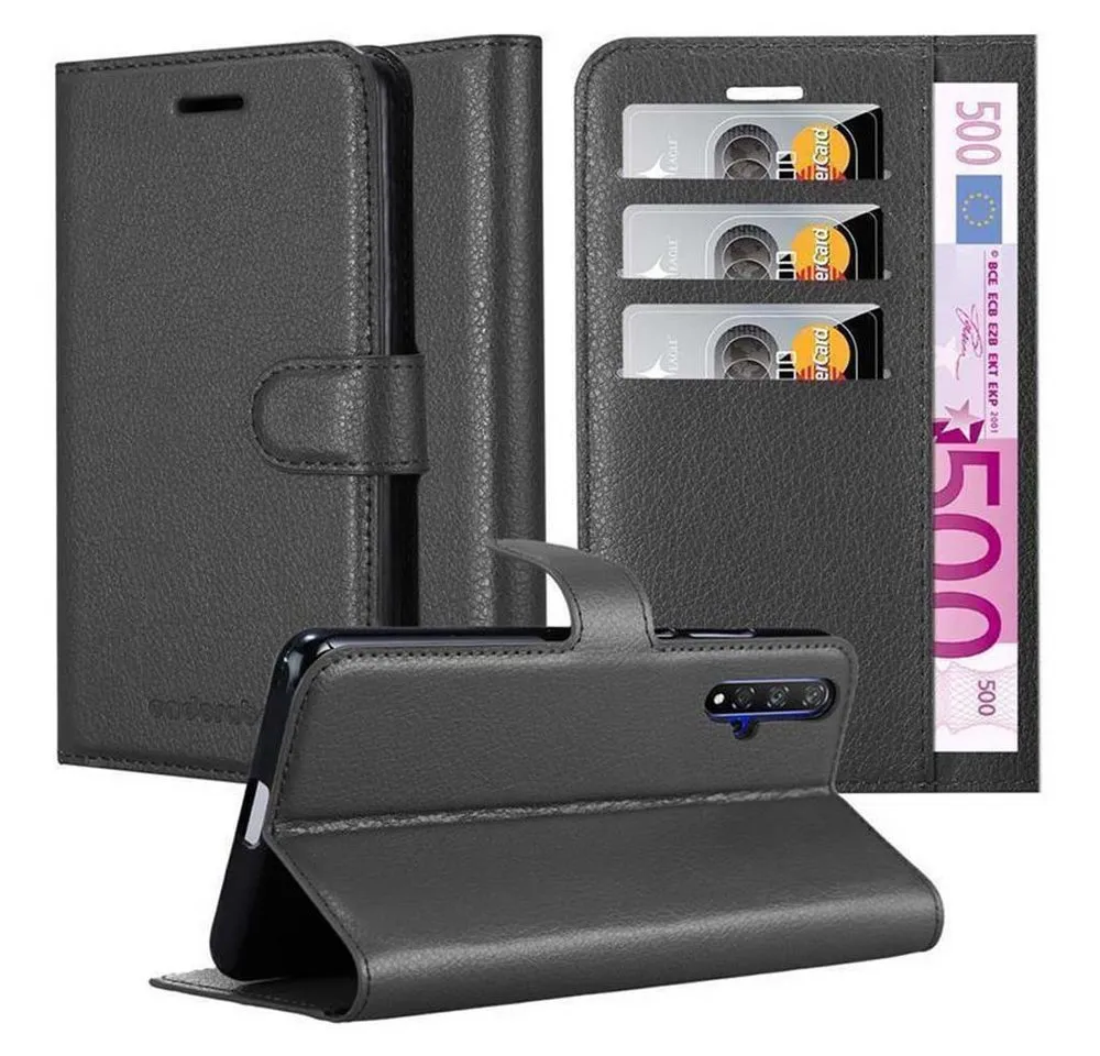 Cadorabo Handyhülle für Honor 20 / 20S / Huawei NOVA 5T Hülle Honor 20 / 20S / Huawei NOVA 5T, Hülle Schutzhülle mit Standfunktion, Kartenfach und Magnetverschluss