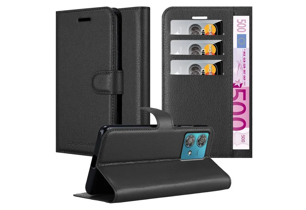 Cadorabo Handyhülle für Motorola Edge 40 Neo Hülle Motorola Edge 40 Neo, Hülle Schutzhülle mit Standfunktion, Kartenfach und Magnetverschluss