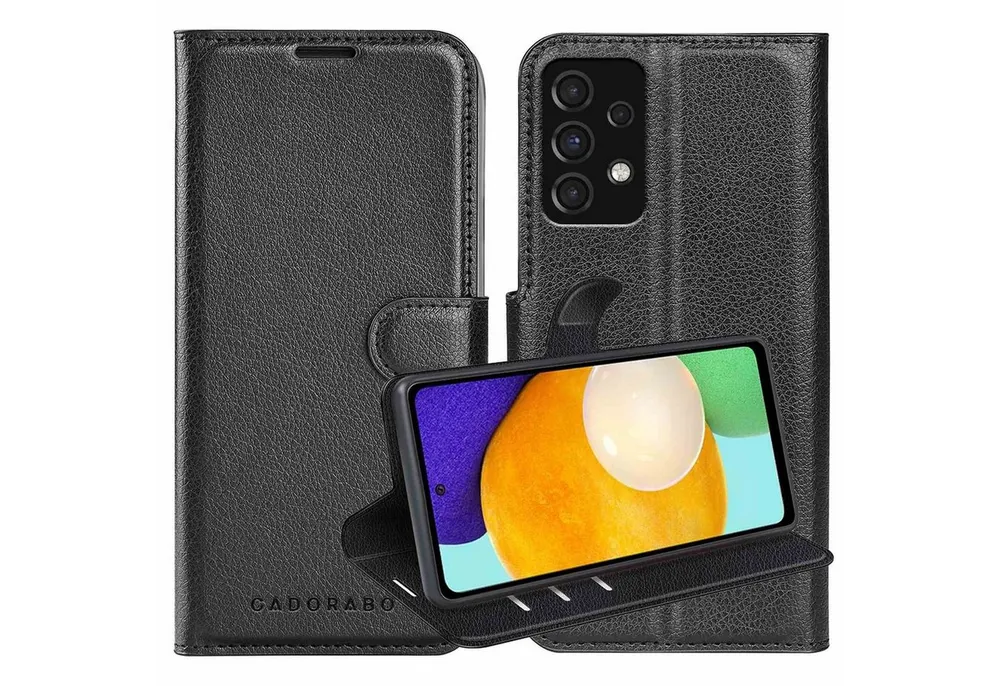 Cadorabo Handyhülle für Samsung Galaxy A52 (4G / 5G) / A52s Hülle Samsung Galaxy A52 (4G / 5G) / A52s, Hülle Schutzhülle mit Standfunktion, Kartenfach und Magnetverschluss