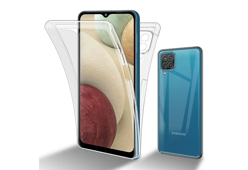 Cadorabo Handyhülle für Samsung Galaxy A12 / M12 Hülle Samsung Galaxy A12 / M12, Flexible Case Handy Schutzhülle - Hülle - Back Cover 360° Grad