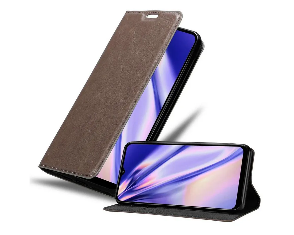 Cadorabo Handyhülle für Samsung Galaxy A12 / M12 Hülle Samsung Galaxy A12 / M12, Hülle Schutzhülle mit Standfunktion, Magnetverschluss und Kartenfach