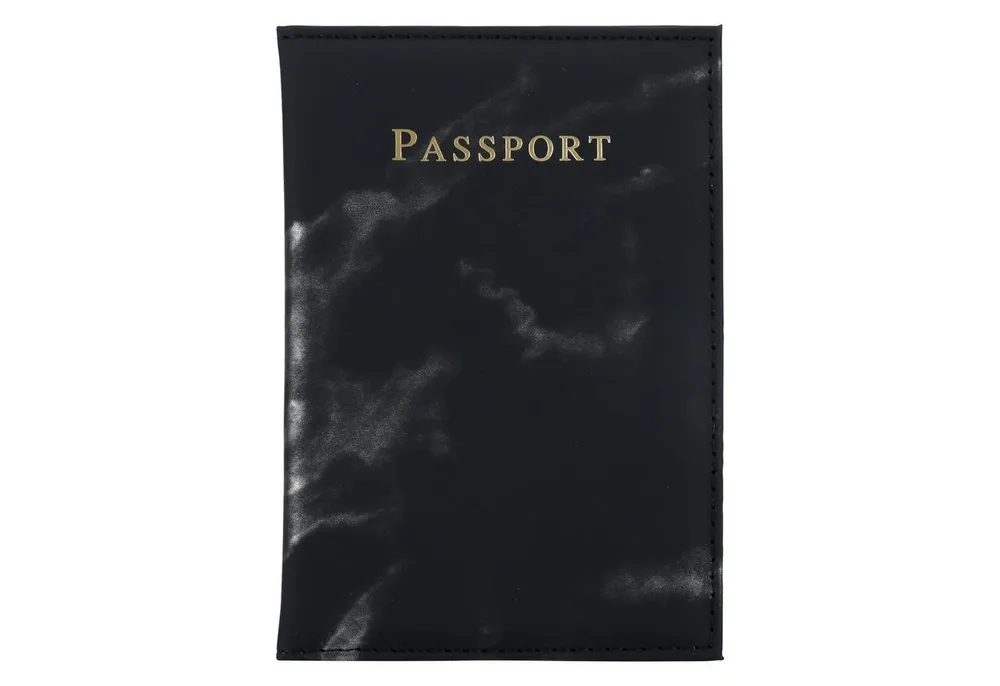 Cadorabo Handyhülle, Reisepass Hülle - Karten Hülle aus Kunstleder - 2-teiliges Taschen Set