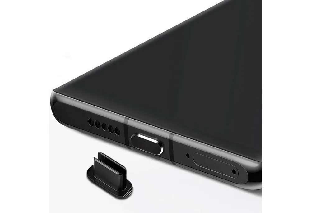 Cadorabo Handyhülle Staubschutzkappe Type C, Staub Schutz Stecker Stöpsel für Ladeanschluss Staubdicht