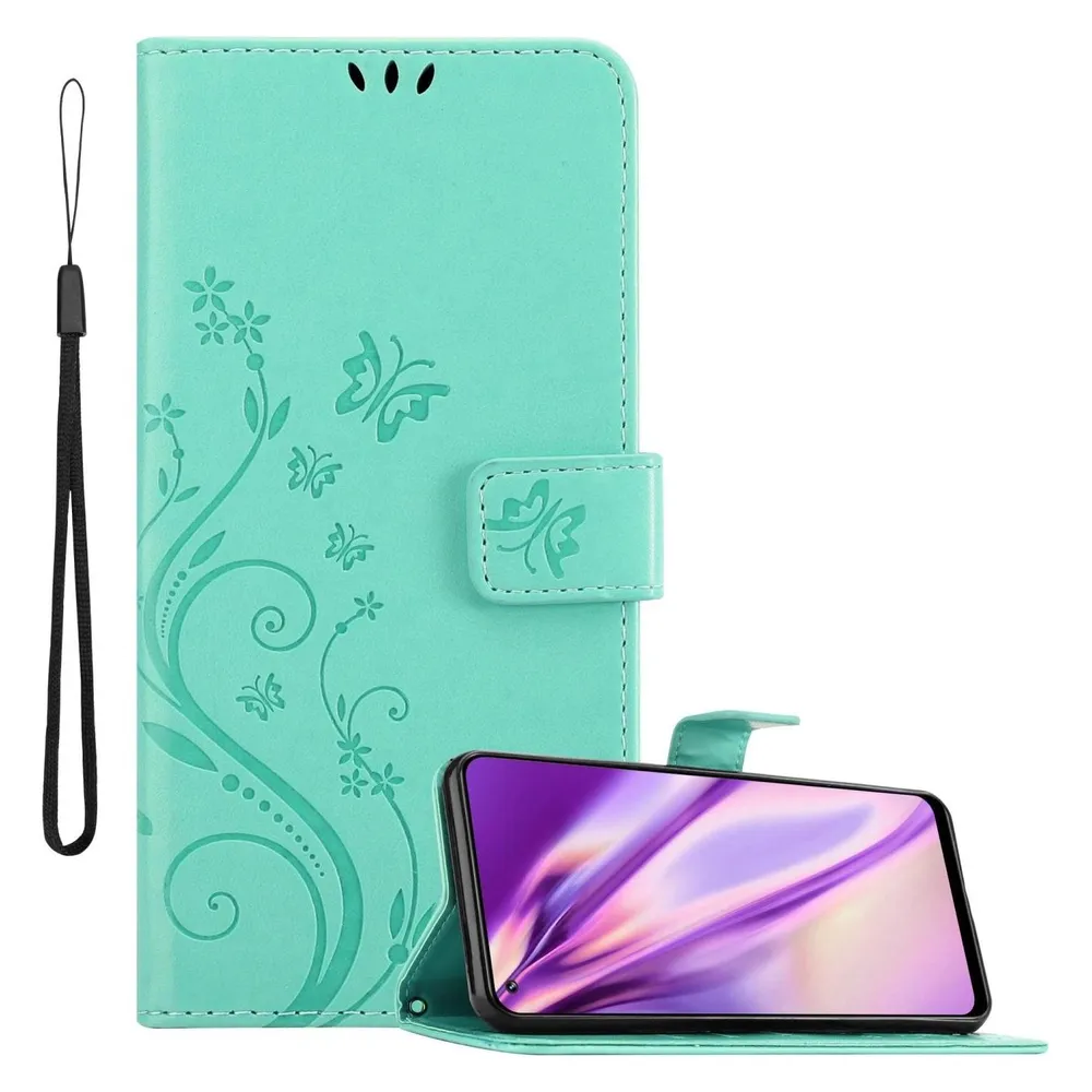 Cadorabo Flower Book Hülle für Realme 8 4G / 8 PRO (realme 8, Realme 8 Pro)