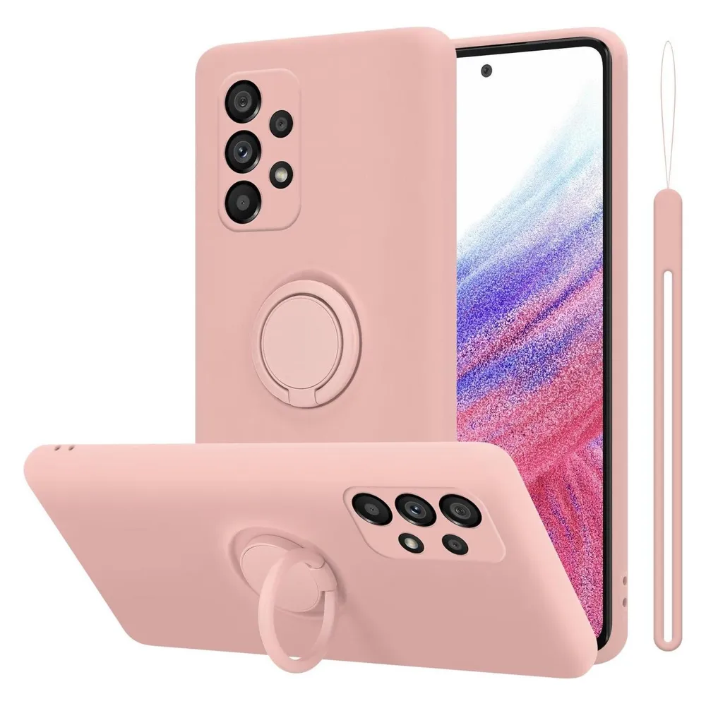 Cadorabo TPU Liquid Ring Silicone Case Hülle für Samsung Galaxy A53 5G (Samsung Galaxy A53 5G)
