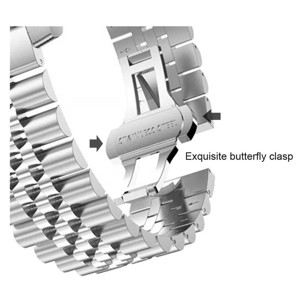 Cadorabo Armband für Samsung Galaxy Gear (22 mm, Edelstahl)