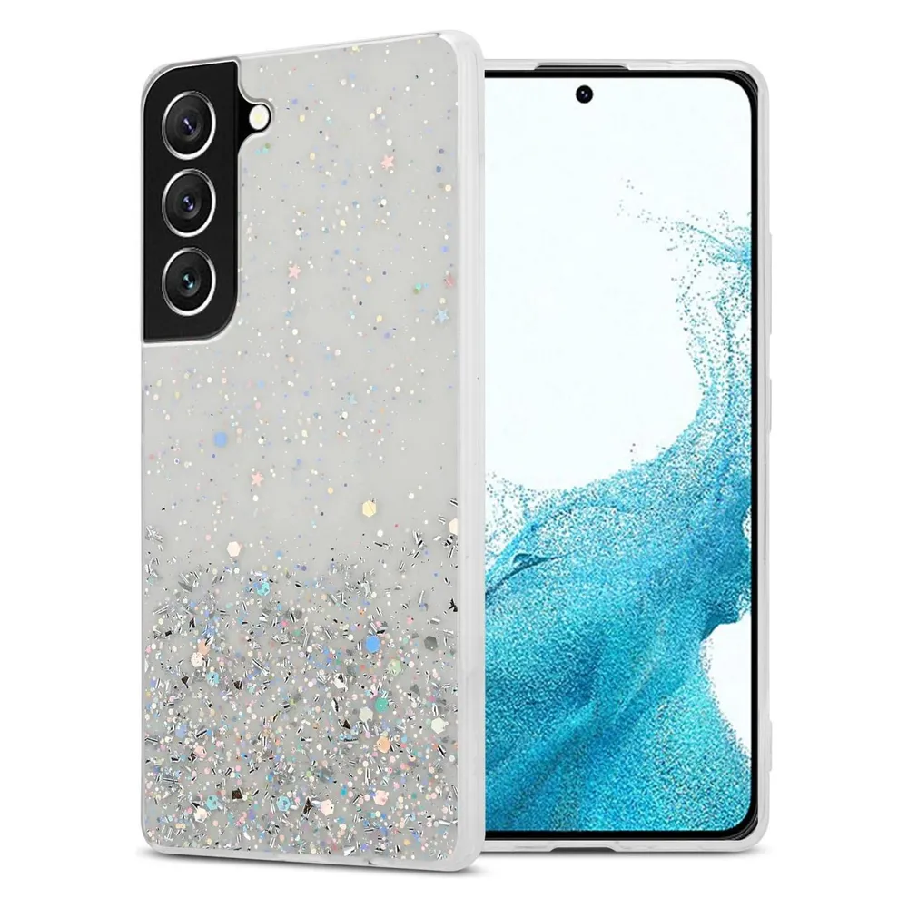 Cadorabo TPU Hülle mit Glitzer für Samsung Galaxy S22