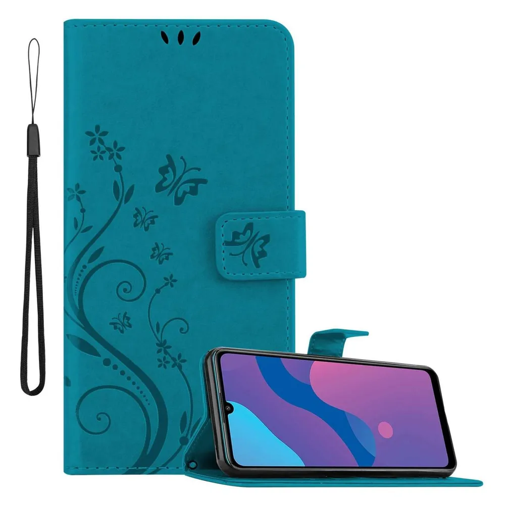 Cadorabo Hülle für Honor 9A mit Blumen Muster (Xiaomi Redmi 9A)