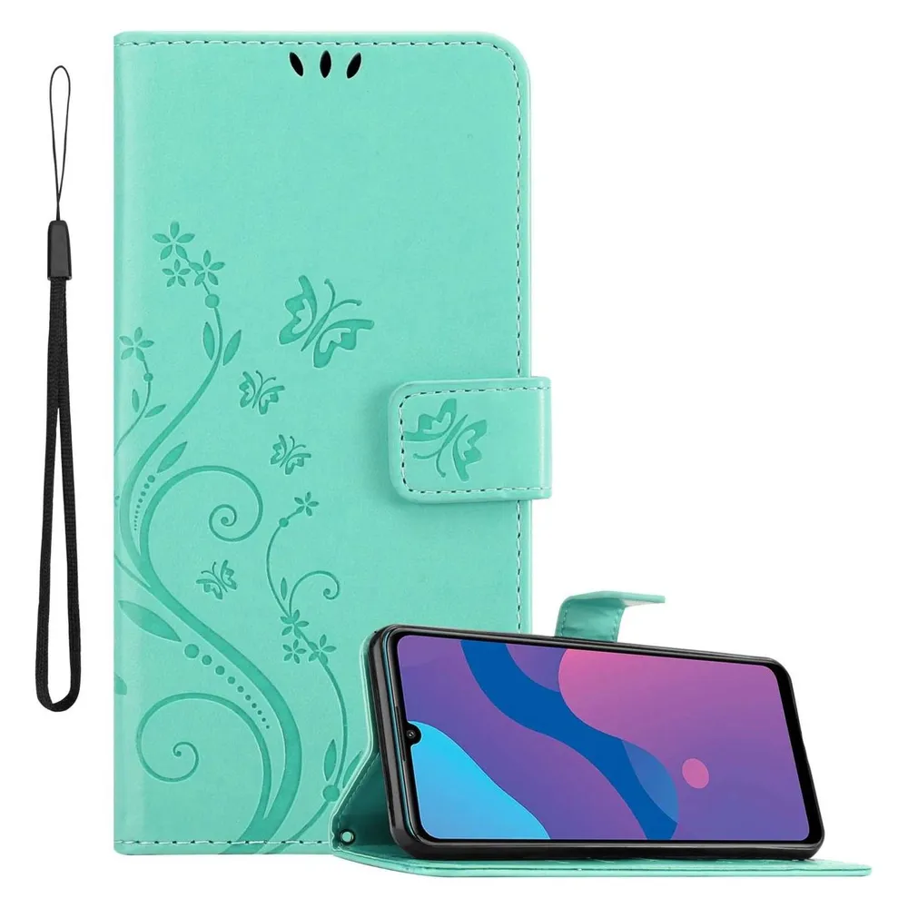 Cadorabo Hülle für Honor 9A mit Blumen Muster (Xiaomi Redmi 9A)