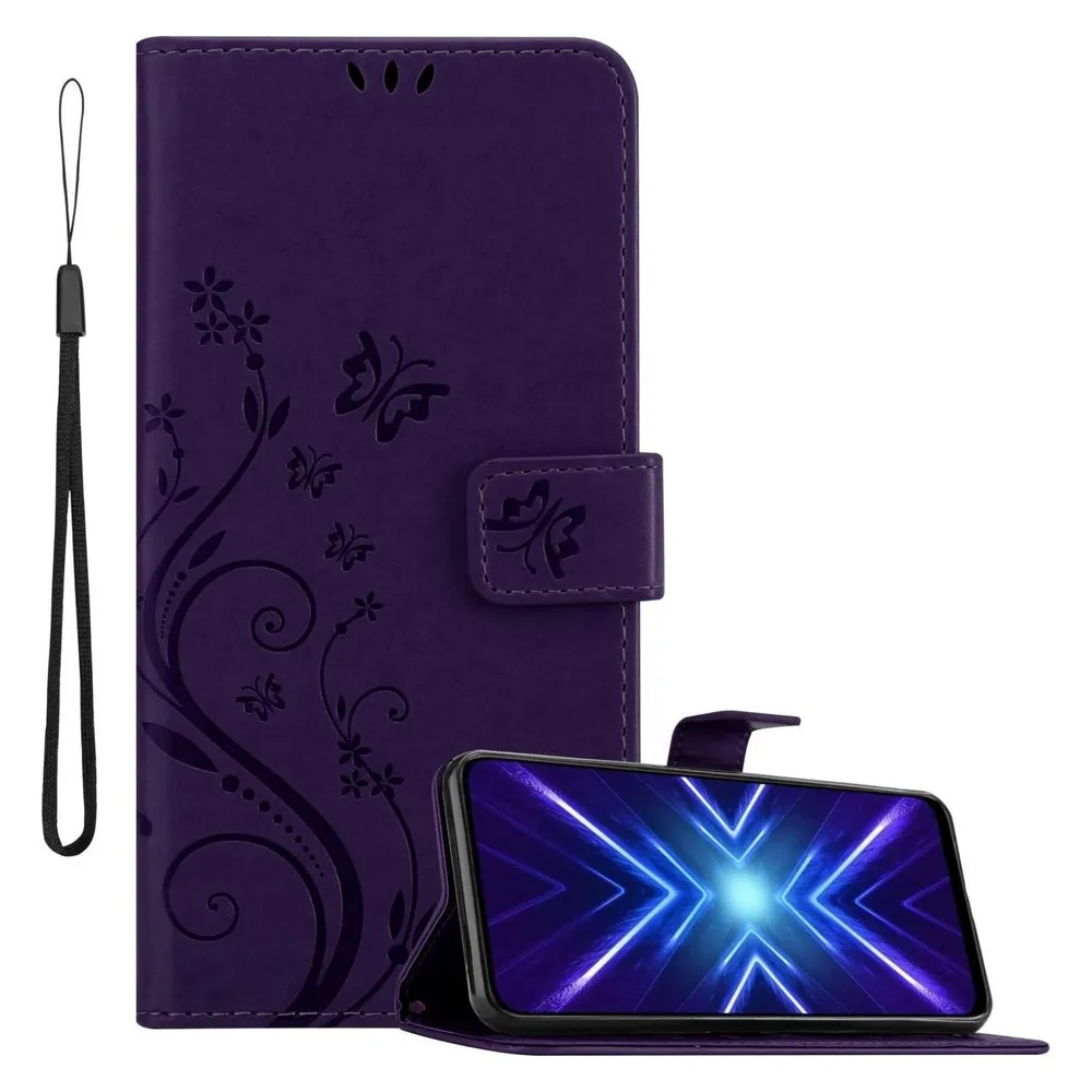 Cadorabo Hülle für Honor 9X mit Blumen Muster (Honor 9X)