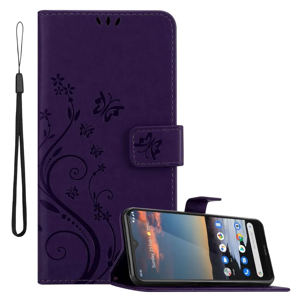 Cadorabo Hülle für Nokia 5,3 mit Blumen Muster