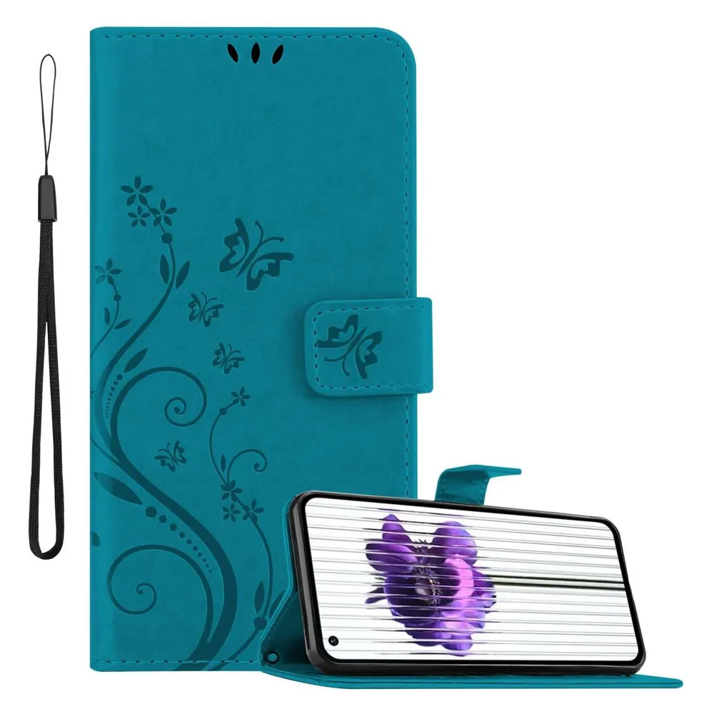Cadorabo Hülle für Nothing Phone (1) mit Blumen Muster (Nothing Phone (1))