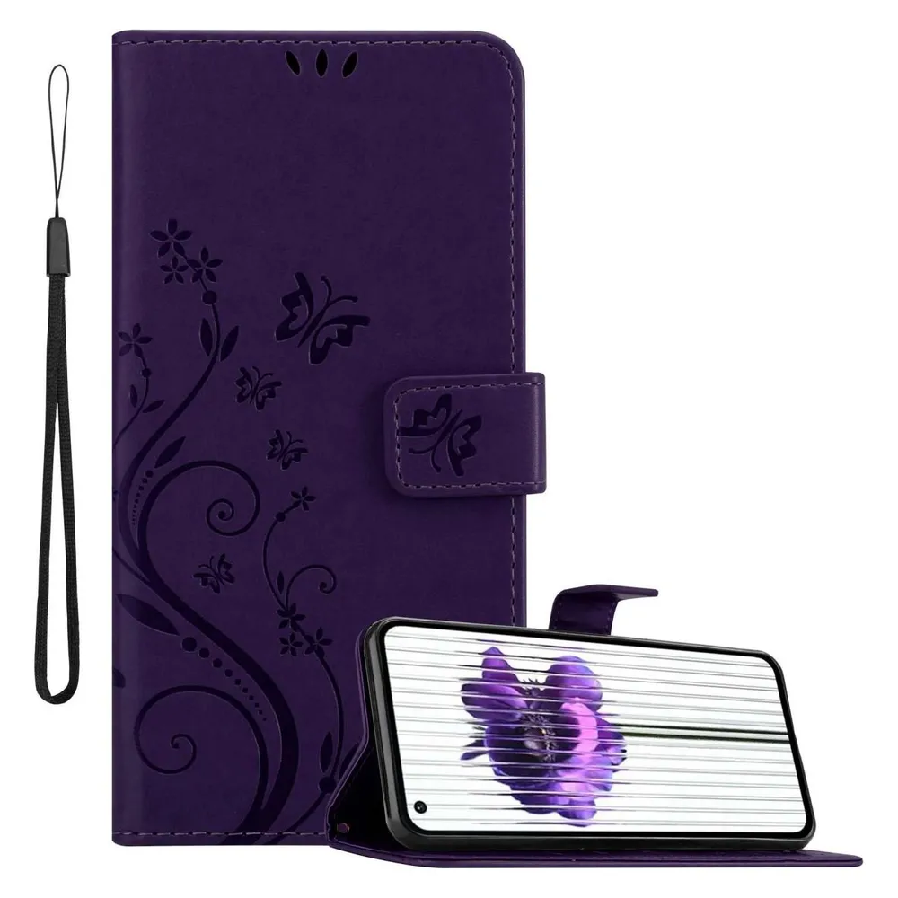 Cadorabo Hülle für Nothing Phone (1) mit Blumen Muster (Nothing Phone (1))