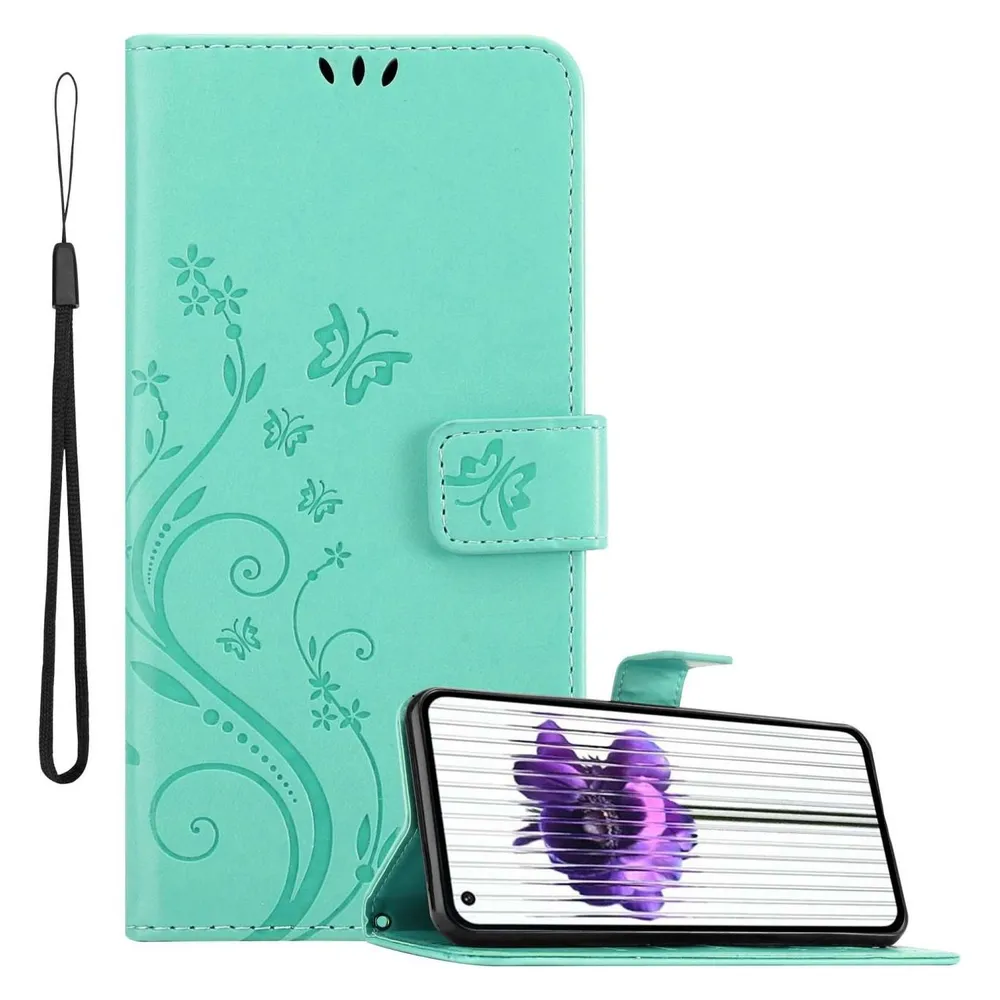 Cadorabo Hülle für Nothing Phone (1) mit Blumen Muster (Nothing Phone (1))