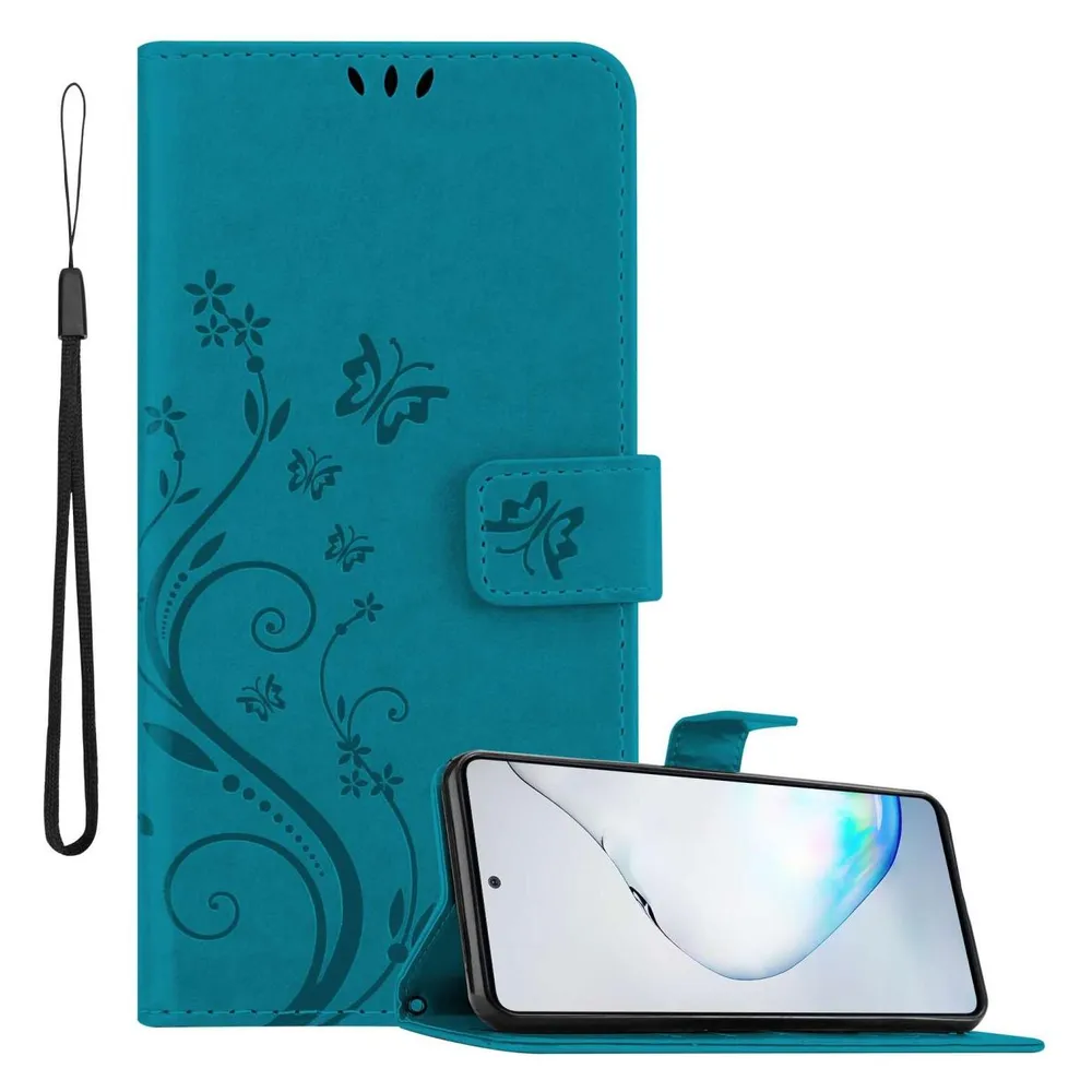Cadorabo Hülle für Samsung Galaxy A81 / NOTE 10 LITE / M60s mit Blumen Muster (Samsung Galaxy A81)