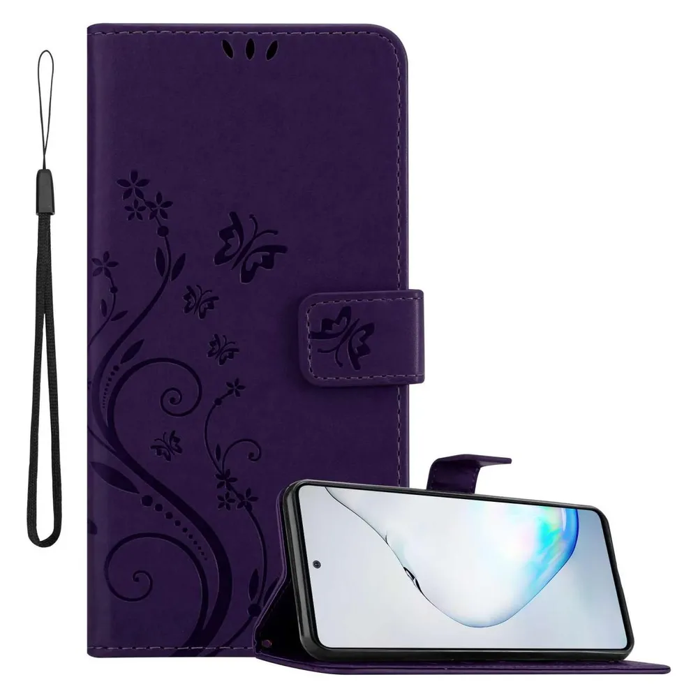 Cadorabo Hülle für Samsung Galaxy A81 / NOTE 10 LITE / M60s mit Blumen Muster (Samsung Galaxy A81, Samsung Galaxy Note 10 Lite)