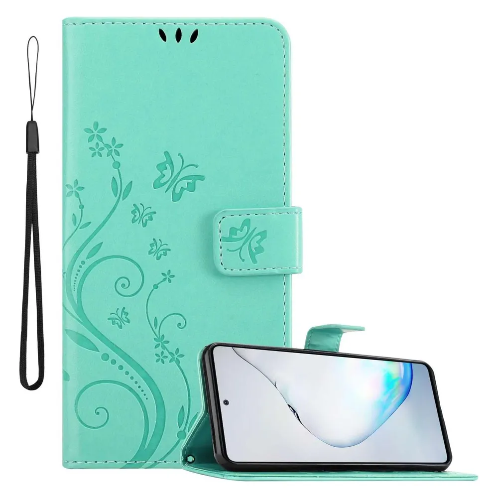 Cadorabo Hülle für Samsung Galaxy A81 / NOTE 10 LITE / M60s mit Blumen Muster (Samsung Galaxy A81, Samsung Galaxy Note 10 Lite)