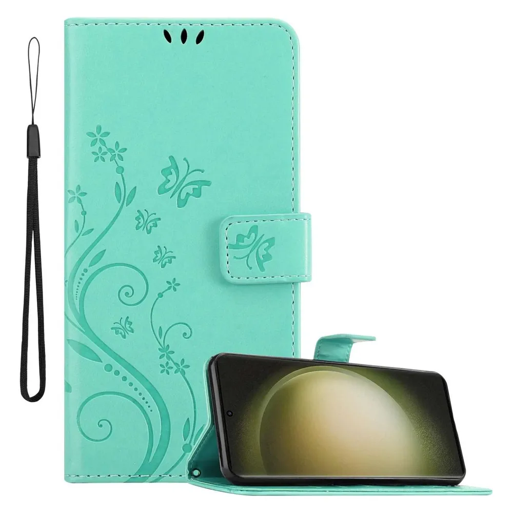 Cadorabo Hülle für Samsung Galaxy S23 ULTRA mit Blumen Muster