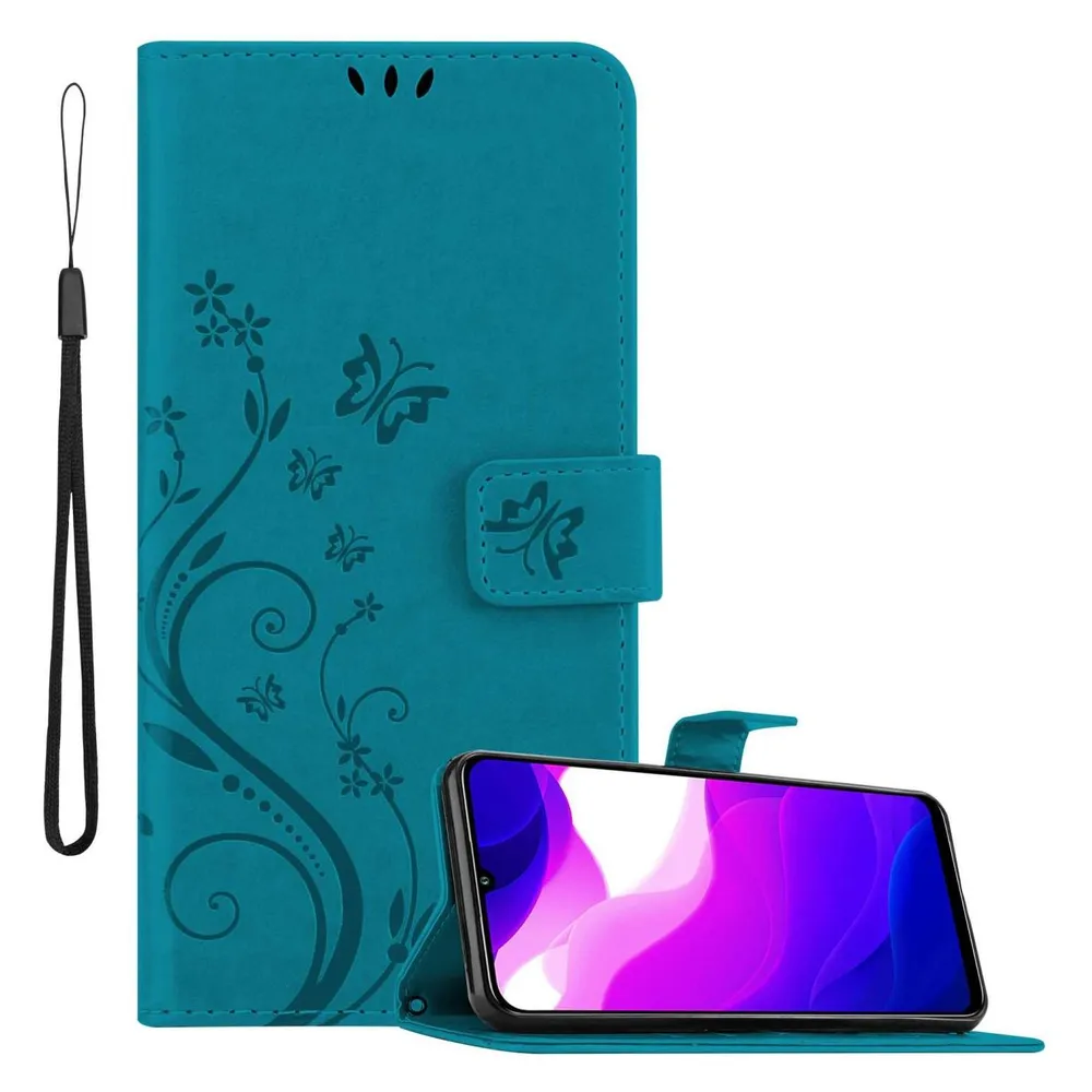 Cadorabo Hülle für Xiaomi Mi 10 LITE mit Blumen Muster (Xiaomi Mi 10 Lite)