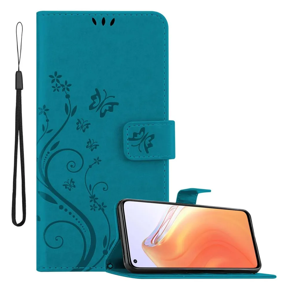 Cadorabo Hülle für Xiaomi Mi 10T / Mi 10T PRO mit Blumen Muster (Xiaomi Mi 10T, Xiaomi Mi 10T Pro)