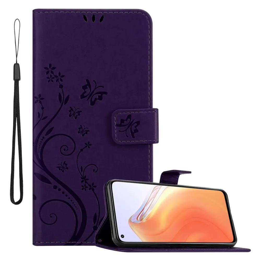 Cadorabo Hülle für Xiaomi Mi 10T / Mi 10T PRO mit Blumen Muster (Xiaomi Mi 10T, Xiaomi Mi 10T Pro)