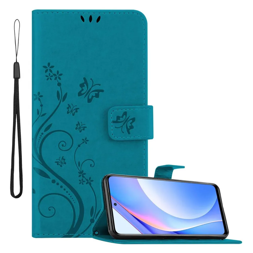 Cadorabo Hülle für Xiaomi Mi 10T LITE mit Blumen Muster (Xiaomi Mi 10T Lite)