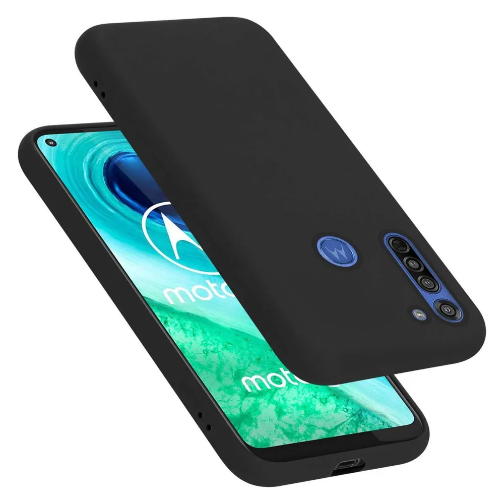 Cadorabo Hülle für Motorola MOTO G8 TPU im Liquid Case Design (Motorola Moto G8)