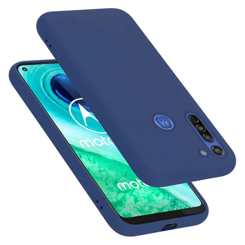 Cadorabo Hülle für Motorola MOTO G8 TPU im Liquid Case Design (Motorola Moto G8)