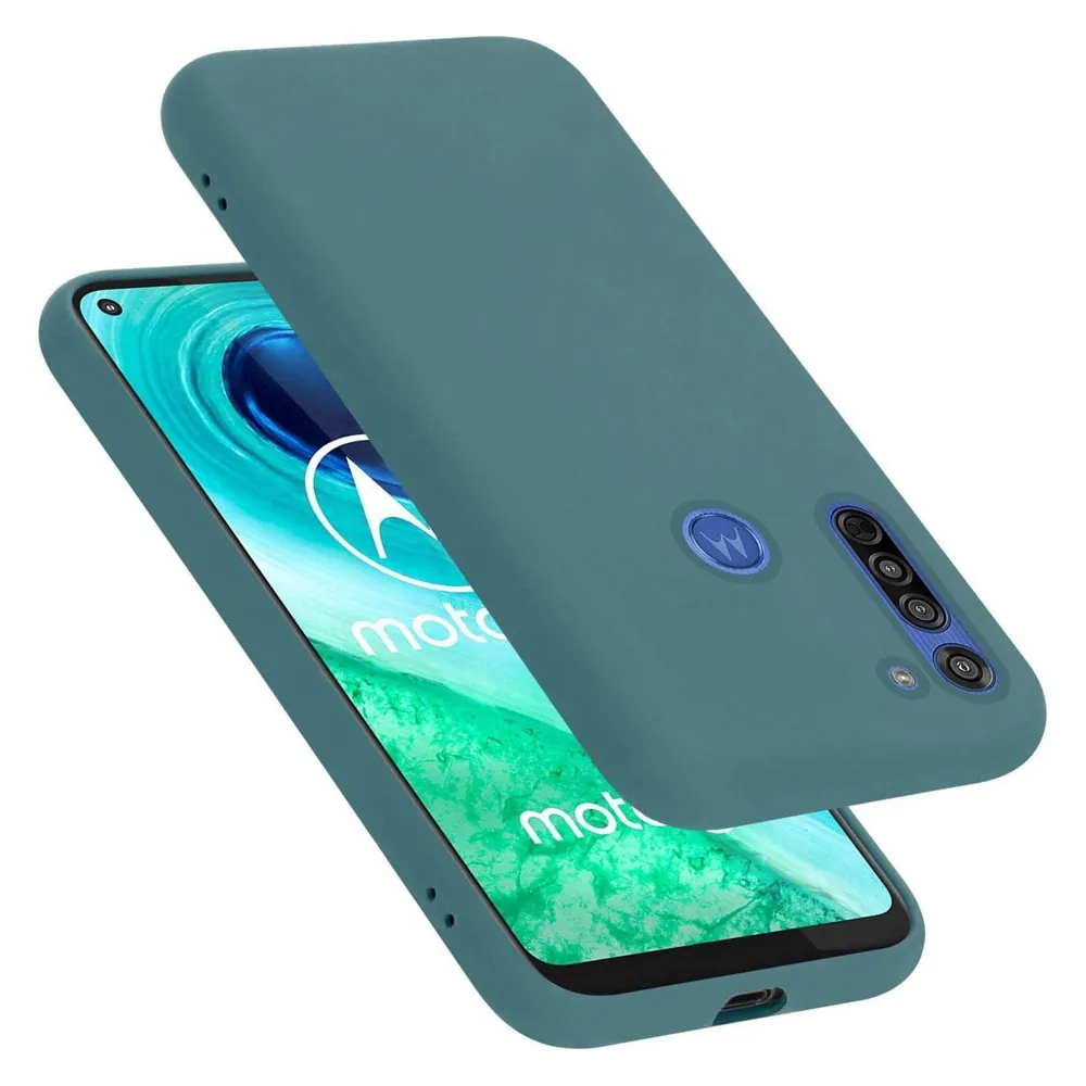 Cadorabo Hülle für Motorola MOTO G8 TPU im Liquid Case Design (Motorola Moto G8)