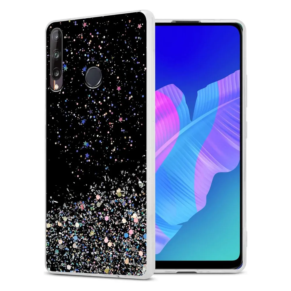 Cadorabo TPU Hülle für Huawei P40 LITE E mit Glitzer (Huawei P40 Lite E)