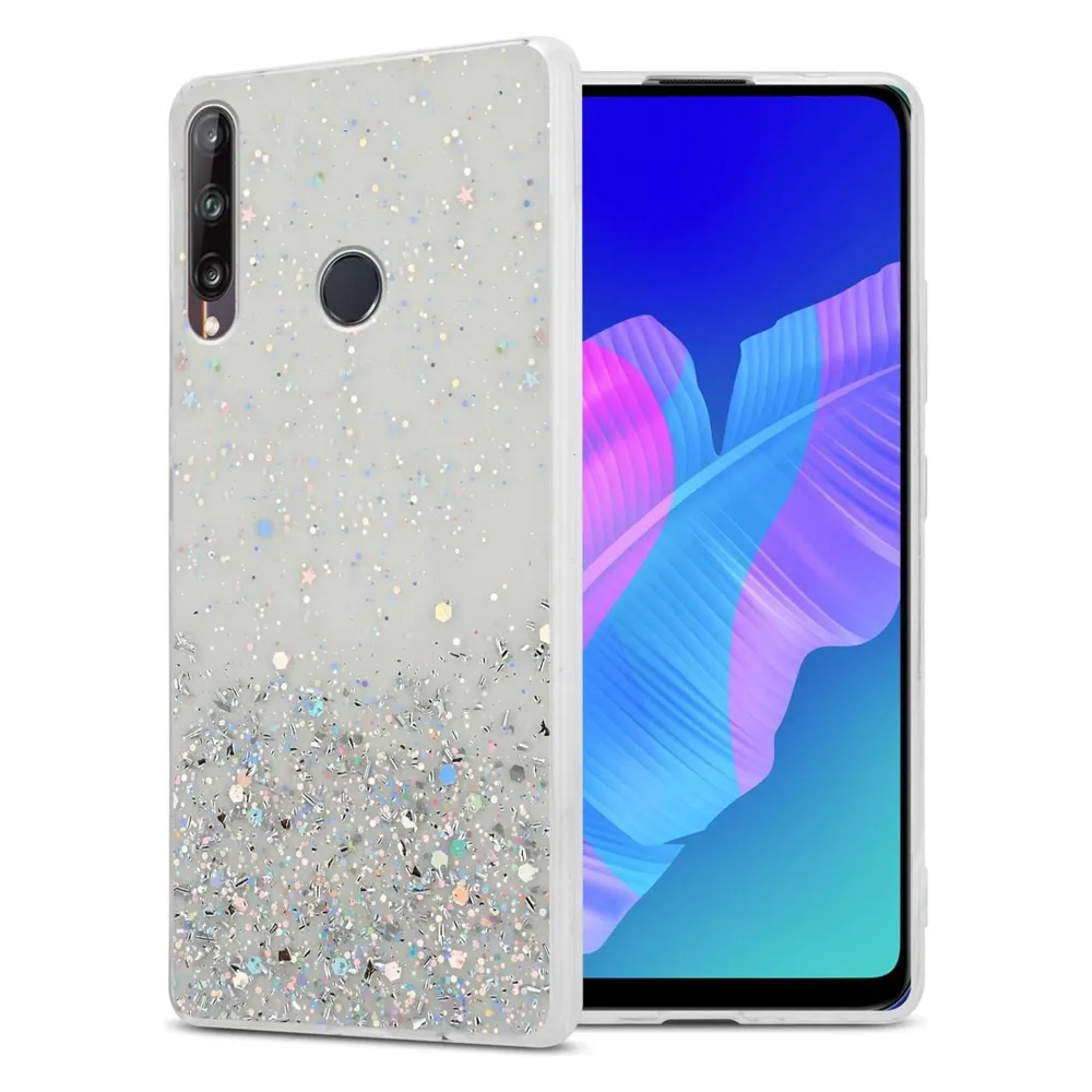 Cadorabo TPU Hülle für Huawei P40 LITE E mit Glitzer (Huawei P40 Lite E)