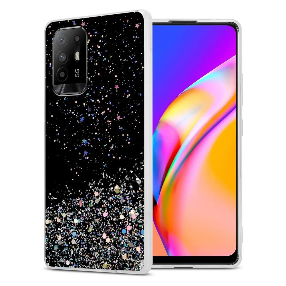 Cadorabo TPU Hülle für Oppo A94 5G mit Glitzer