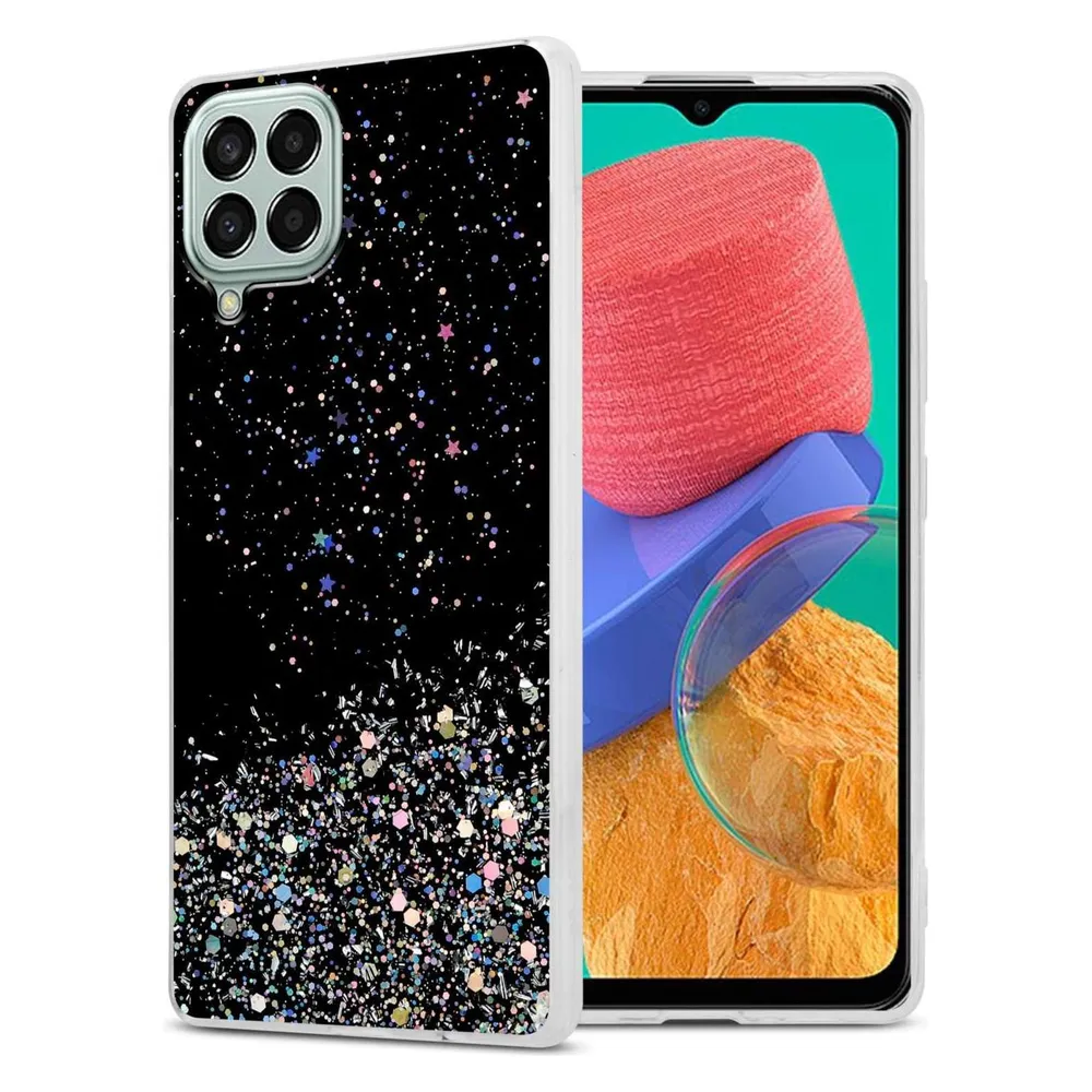 Cadorabo TPU Hülle für Samsung Galaxy M33 5G mit Glitzer