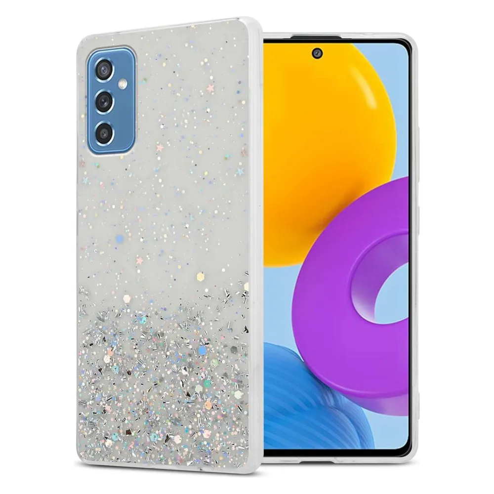 Cadorabo TPU Hülle für Samsung Galaxy M52 5G mit Glitzer