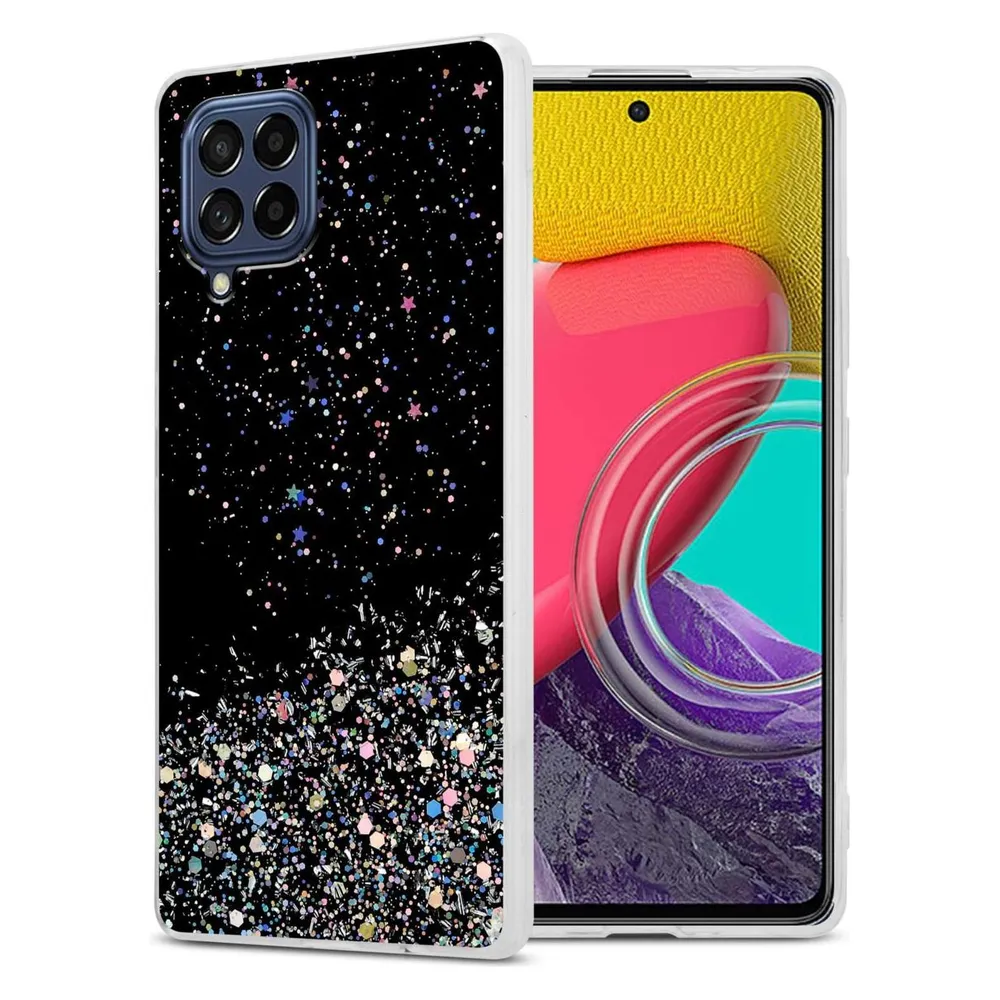 Cadorabo TPU Hülle für Samsung Galaxy M53 5G mit Glitzer
