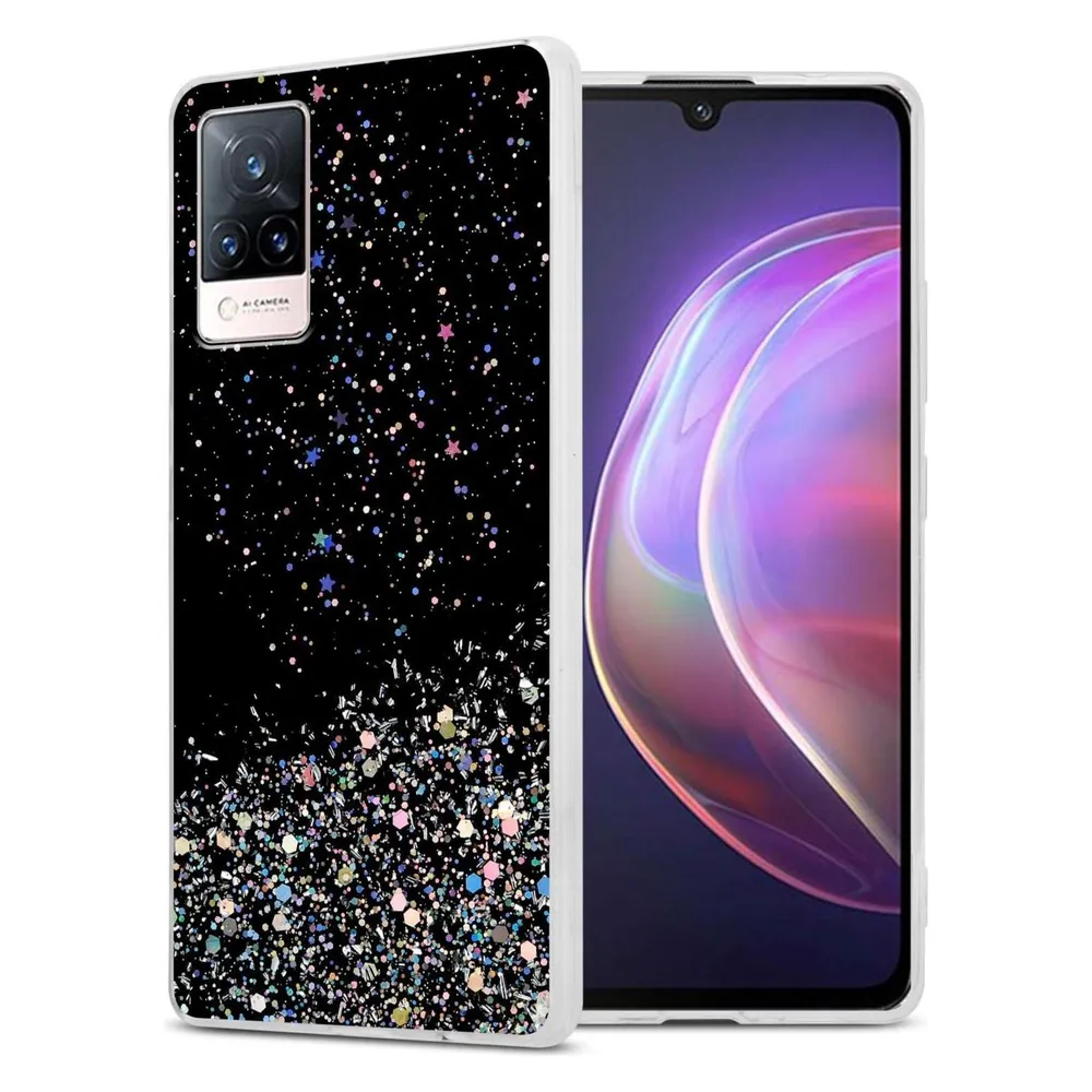 Cadorabo TPU Hülle für Vivo V21 4G / 5G mit Glitzer