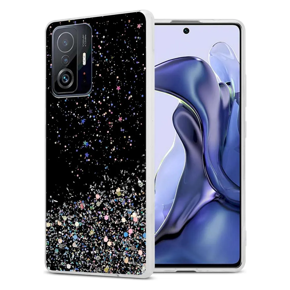 Cadorabo TPU Hülle für Xiaomi 11T / 11T PRO mit Glitzer (Xiaomi 11T, Xiaomi 11T Pro)