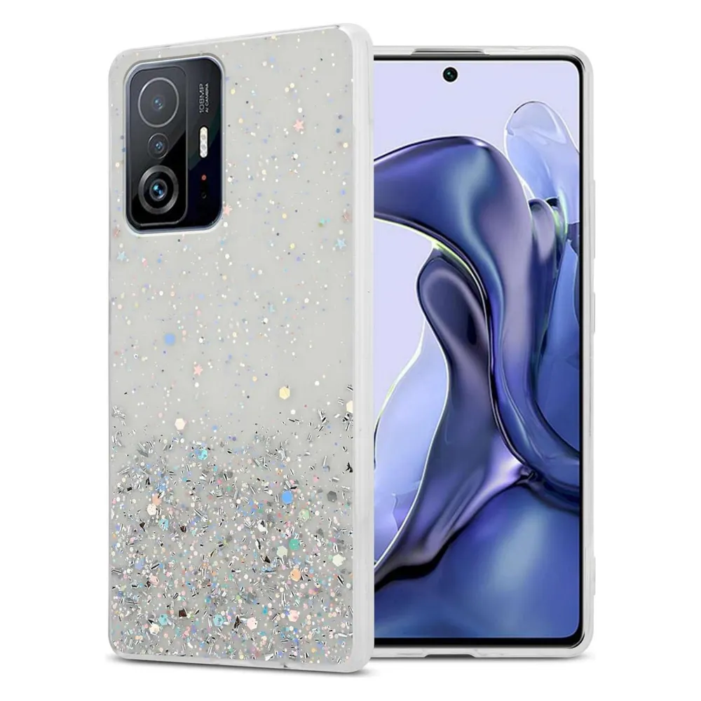 Cadorabo TPU Hülle für Xiaomi 11T / 11T PRO mit Glitzer (Xiaomi 11T, Xiaomi 11T Pro)